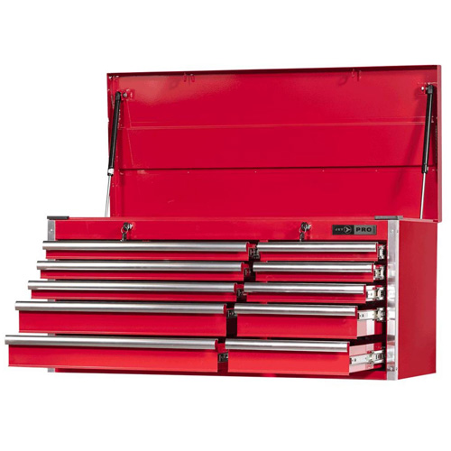 Coffre pour m&eacute;canicien de s&eacute;rie Pro PCM4210 , 40-3/10" la, 10 tiroirs, Rouge Distribution Jean Lapalme