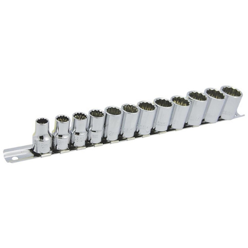 Jeu de douilles m&eacute;triques &agrave; 12 pans SS3812M-12 , 12 Mcx, Prise de 3/8" Distribution Jean Lapalme