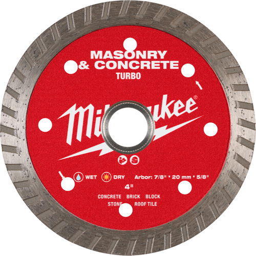 Lame turbo en diamant dentel&eacute;e pour maçonnerie et b&eacute;ton Distribution Jean Lapalme