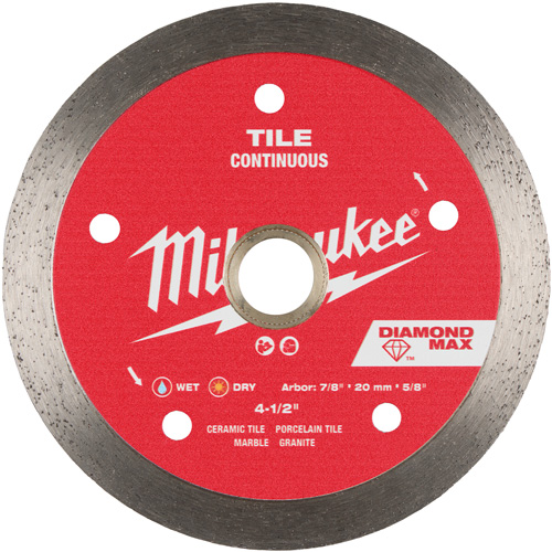 Lame diamant&eacute;e continue pour tuile DIAMOND MAX Distribution Jean Lapalme