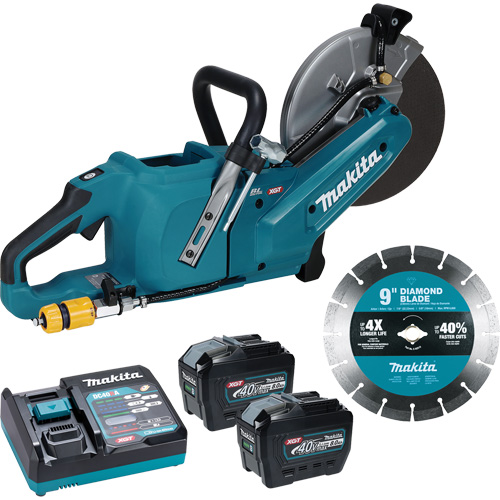 Tronçonneuse &agrave; meule &eacute;lectrique 40?V?max XGT sans balais avec trousse de batteries 8,0?Ah , 9", 40 V Distribution Jean Lapalme