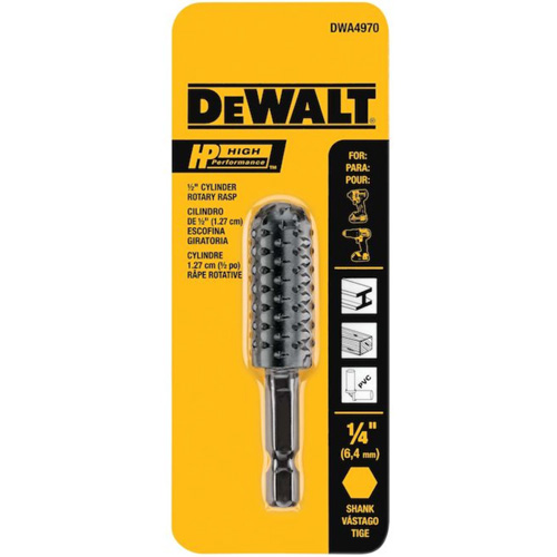 High Performance 1/2" Cylinder Rotary Rasp with 1/4" Hex Shank Distribution Jean Lapalme
