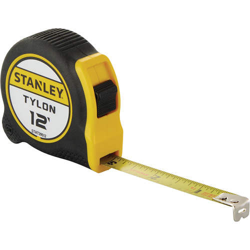 Tylon Tape Measure, 12', Imperial Graduations Distribution Jean Lapalme