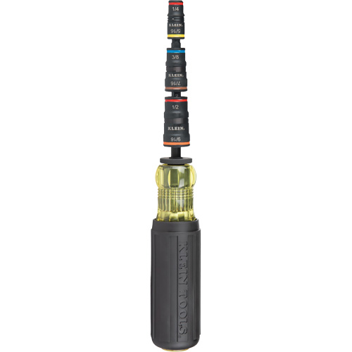 7-in-1 Impact Flip Socket Set with Handle, 1/2"/5/16"/1/4"/7/16"/9/16"/3/8' Drive, 7 Pcs Distribution Jean Lapalme