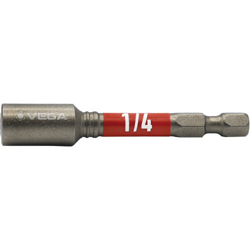 Impactech&reg; Nut Driver, 1/4" Tip, 1/4" Drive, 2-9/16" L, Magnetic Distribution Jean Lapalme