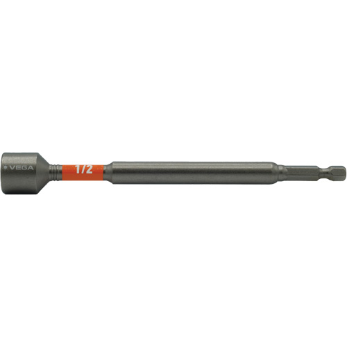 Impactech&reg; Nut Driver, 1/2" Tip, 1/4" Drive, 6" L, Magnetic Distribution Jean Lapalme