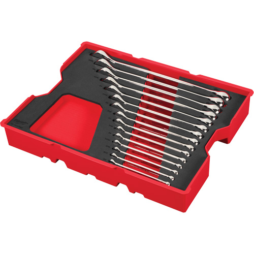 Jeu de cl&eacute;s SAE avec organisateur pour tiroirs PACKOUT, Combinaison, 15 morceaux, Imp&eacute;rial Distribution Jean Lapalme