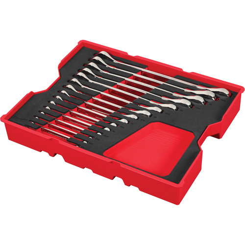 Jeu de cl&eacute;s SAE avec organisateur pour tiroirs PACKOUT, Combinaison &agrave; cliquet, 15 morceaux, Imp&eacute;rial Distribution Jean Lapalme