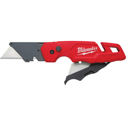 Couteau utilitaire pliant FASTBACK avec rangement pour lames, poign&eacute;e en M&eacute;tal Distribution Jean Lapalme