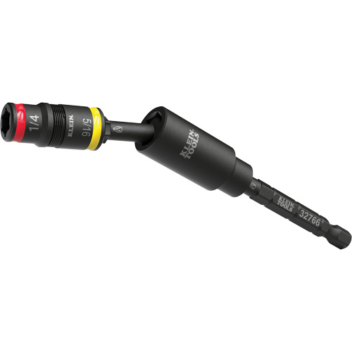 Impact Flip Socket With Swivel Adapter, Hex, 1/4" Drive, 3 Pcs Distribution Jean Lapalme