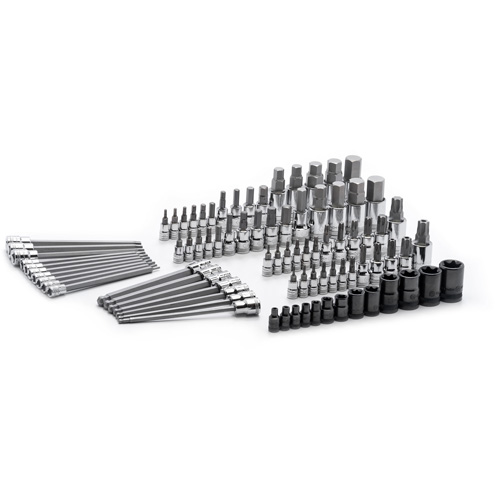 SAE/Metric Bit Set, External Torx&reg;/Hex/Hex Ball/Torx&reg;/Torx&reg; Tamper, 1/4"/3/8"/1/2" Drive, 84 Pcs Distribution Jean Lapalme