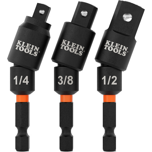 Swivel Impact Driver Socket Adapter Set, 1/4" Drive Size, Ball, 2-17/20" L Distribution Jean Lapalme