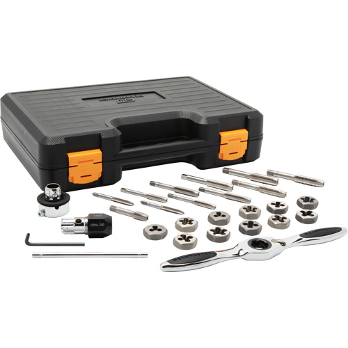 SAE Ratcheting Tap & Die Set, 27 Pieces Distribution Jean Lapalme