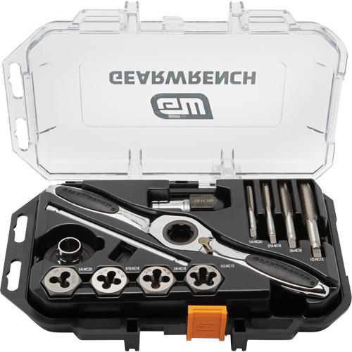 SAE Ratcheting Tap & Die Set, 13 Pieces Distribution Jean Lapalme
