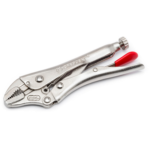 Locking Pliers with Wire Cutter, 7" Length, Curved Jaw Distribution Jean Lapalme