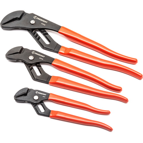 Straight Jaw Dipped Handle Tongue & Groove Plier Set, 3 Pieces Distribution Jean Lapalme