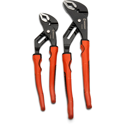 Grip Zone V-Jaw Tongue & Groove Plier Set with Dual Material Rawhide Handle, 2 Pieces Distribution Jean Lapalme