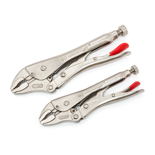 Curved Jaw Locking Pliers with Wire Cutter Set, 2 Pieces Distribution Jean Lapalme