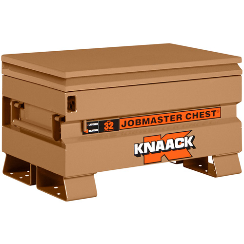 Model 32 Jobsite Chest with Padlock, 32" x 19" x 19", Steel, Tan Distribution Jean Lapalme