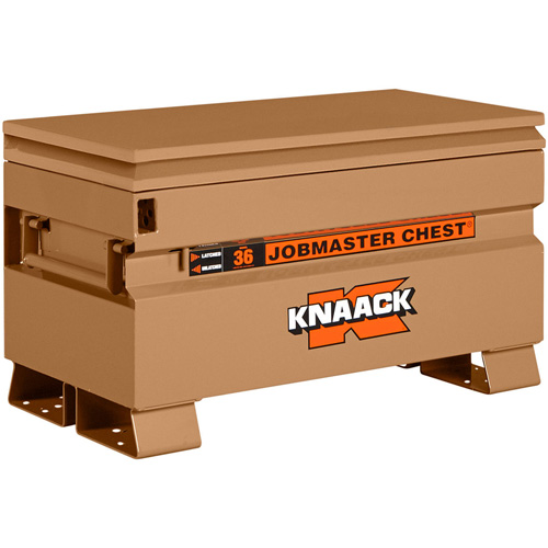Model 36 Jobsite Chest with Padlock, 36" x 19" x 21-1/2", Steel, Tan Distribution Jean Lapalme