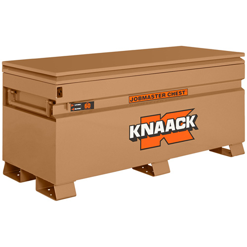Coffre de chantier mod&egrave;le 60 avec cadenas, 60" x 24" x 28-1/2", Acier, Havane Distribution Jean Lapalme