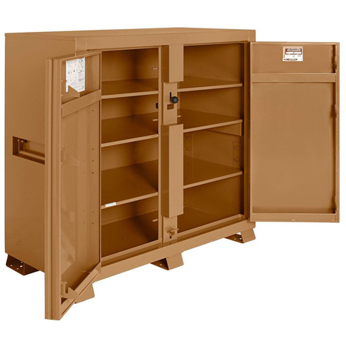 Armoire de chantier mod&egrave;le 139 avec cadenas, Acier, 59,4 pi³, Havane Distribution Jean Lapalme