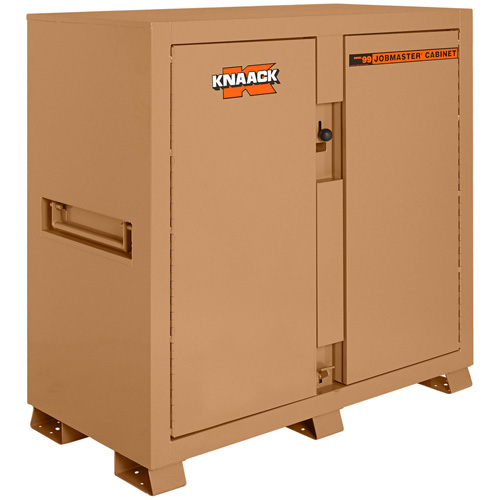 Model 99 Jobsite Cabinet with Double Doors & 2 Padlocks, Steel, 59.4 Cubic Feet, Tan Distribution Jean Lapalme