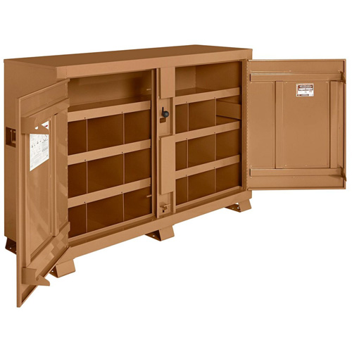 Armoire &agrave; bacs mod&egrave;le 129 avec cadenas, Acier, 48 pi³, Havane Distribution Jean Lapalme