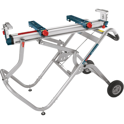 Support pour scie &agrave; onglets Gravity-Rise avec roues Distribution Jean Lapalme