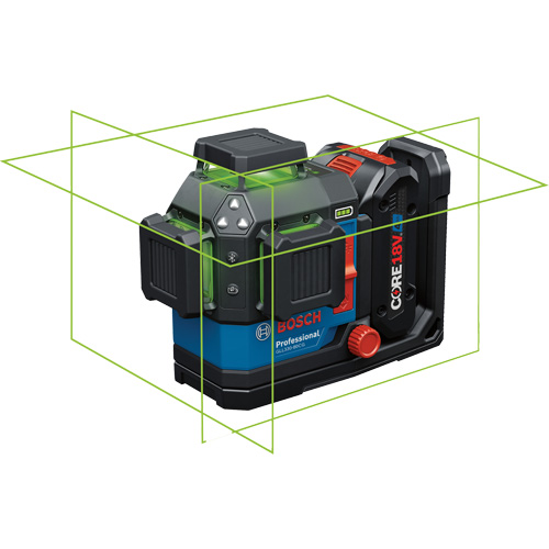 Laser dalignement/nivellement 360 connect&eacute; &agrave; faisceau vert &agrave; trois points Distribution Jean Lapalme