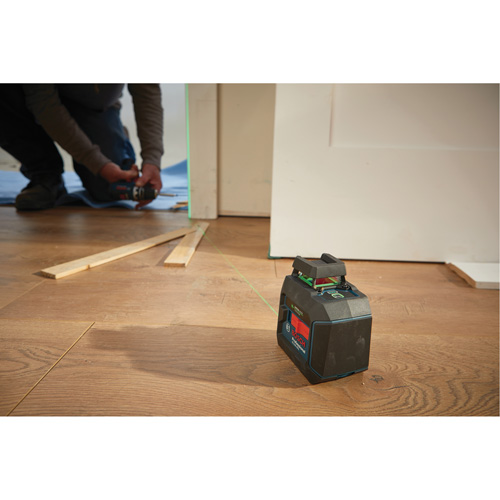 Laser &agrave; lignes crois&eacute;es 360° auto-nivelant &agrave; faisceau vert Distribution Jean Lapalme