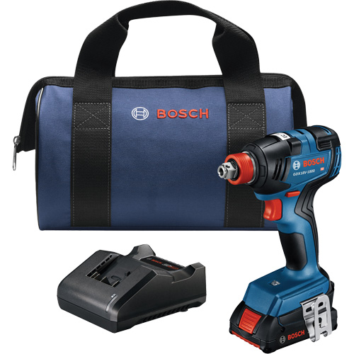 Two-In-One Bit/Socket Impact Driver/Wrench Kit, 1/2", 1800 in-lbs. Max. Torque, 18 V, Lithium-Ion Distribution Jean Lapalme