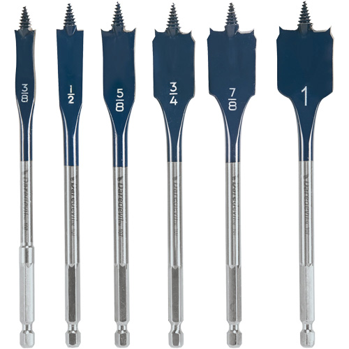 Daredevil&reg; Spade Bit Set, 6 Pieces Distribution Jean Lapalme