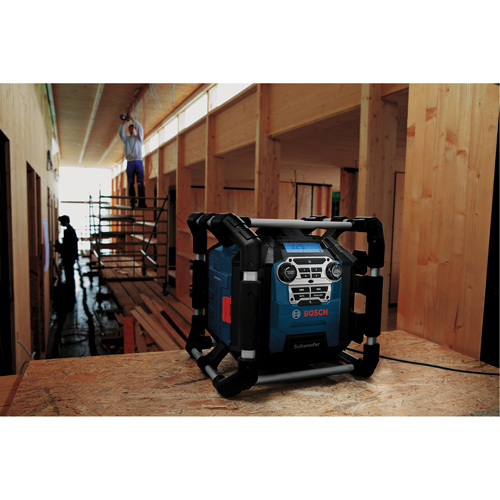 Radio de chantier avec Bluetooth 5.0 et station dalimentation, Lithium-ion, 18 V Distribution Jean Lapalme