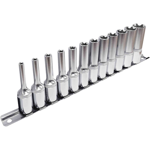 Jeu de douilles externes Torx, 12 Mcx, Prise de 3/8", Profond Distribution Jean Lapalme