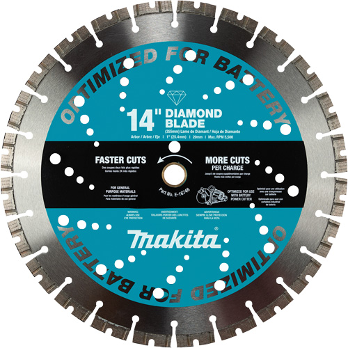 General Purpose Thin Kerf Diamond Blade, 14", Stone/Concrete/Brick Use Distribution Jean Lapalme