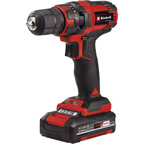 Cordless Drill/Driver Kit, Lithium-Ion, 18 V, 3/8" Chuck, 310 in-lbs Torque Distribution Jean Lapalme