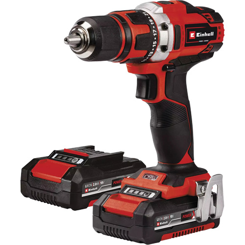 Cordless Drill/Driver Kit, Lithium-Ion, 18 V, 1/2" Chuck, 354 in-lbs Torque Distribution Jean Lapalme