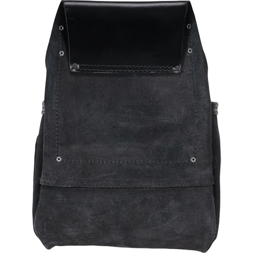 Phantom Collection Heavy-Duty Nail & Tool Bag, Leather, 10 Pockets, Black Distribution Jean Lapalme