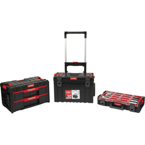 3-Piece Arx&reg; Rolling Toolbox Base Set, 25-1/5" x 19" x 42-2/5", Black Distribution Jean Lapalme