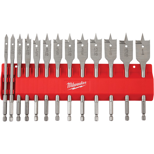 Ensemble de m&egrave;ches plates, 13 morceaux, Acier &agrave; haute teneur en carbone Distribution Jean Lapalme