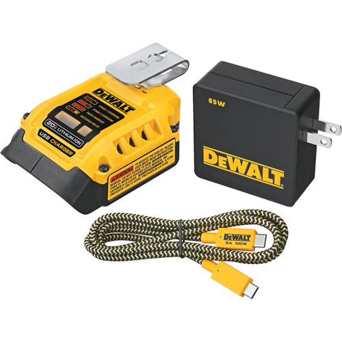 MAX*/FLEXVOLT &reg; 5 Amp USB Charging Kit, 20 V, Lithium-Ion Distribution Jean Lapalme