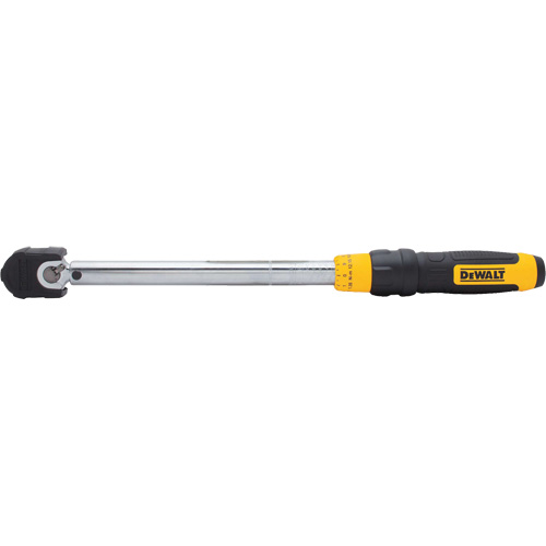 Cl&eacute; dynamom&eacute;trique &agrave; microm&egrave;tre, &agrave; cliquer, Entraînement 3/8" carr&eacute;, 20 - 100 lb-pi/27,11-135. 58 N.m Distribution Jean Lapalme