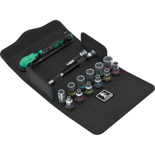 SA 13 Zyklop Comfort Ratchet Set with Reversing Lever, 15 Pcs, 1/4" Drive Size Distribution Jean Lapalme
