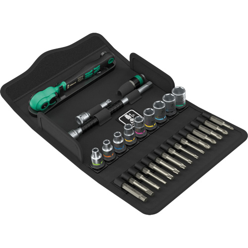 Jeu de cl&eacute; &agrave; cliquet SA 14 Zyklop Comfort avec levier dinversion, 28 Mcx, Prise de 1/4" Distribution Jean Lapalme