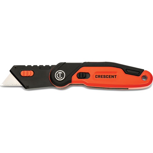 Folding Utility Knife, 1" Blade, Steel Blade, Aluminum Handle Distribution Jean Lapalme