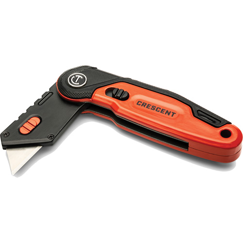 Folding Utility Knife, 1" Blade, Steel Blade, Aluminum Handle Distribution Jean Lapalme