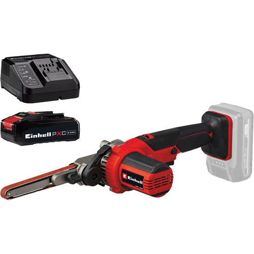 Ponceuse-lime &agrave; courroie 18" sans fil avec batterie 2,5 Ah PXC et ensemble de d&eacute;part de chargeur Distribution Jean Lapalme