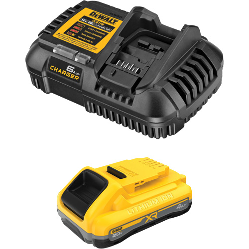Ensemble de bloc-pile et chargeur XR POWERPACK, Lithium-ion, 20 V, 4 Ah Distribution Jean Lapalme