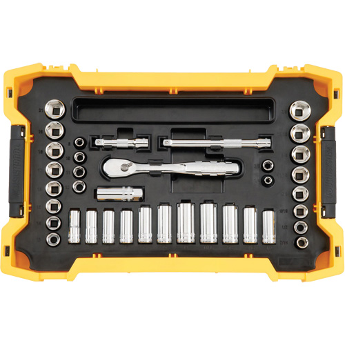 Jeu d'outils 3/8" & 1/2" pour m&eacute;canicien avec plateau & couvercle TOUGHSYSTEM 2.0 Distribution Jean Lapalme